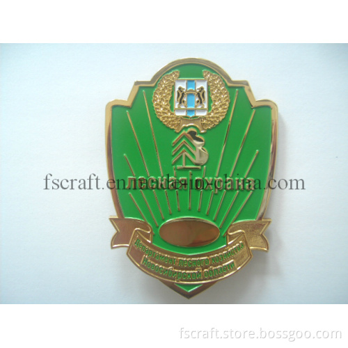 Decorative Brass Plate Badge with Custom Logo